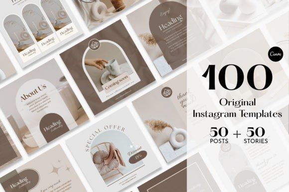 Download Aesthetic Beige Instagram Templates - Instagram Collection